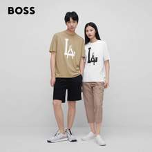 HUGO BOSS 雨果·博斯 23夏新款男女同款徽标纯棉平纹针织短袖T恤 50491713 ￥200.3