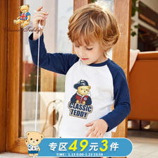 精典泰迪 儿童长袖T恤 16.33元（需买3件，共49元）